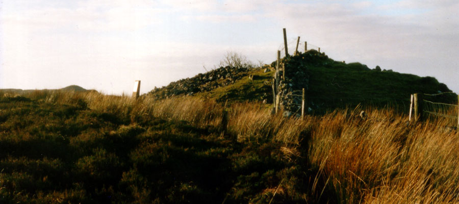 Looking west across Cairn C at Carrowkeel