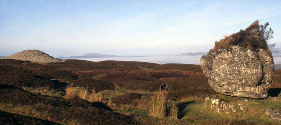 Cairn G on a misty May morning.