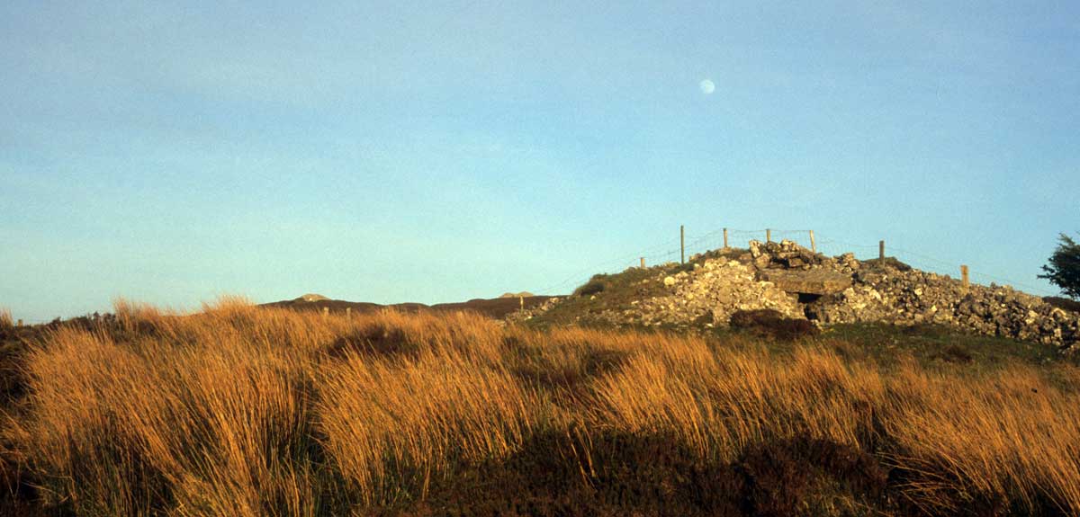 A full moon rises over Carrowkeel.