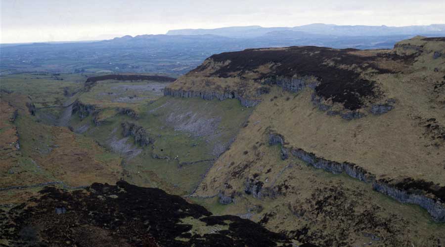 Looking
      north across  Doonaveeragh