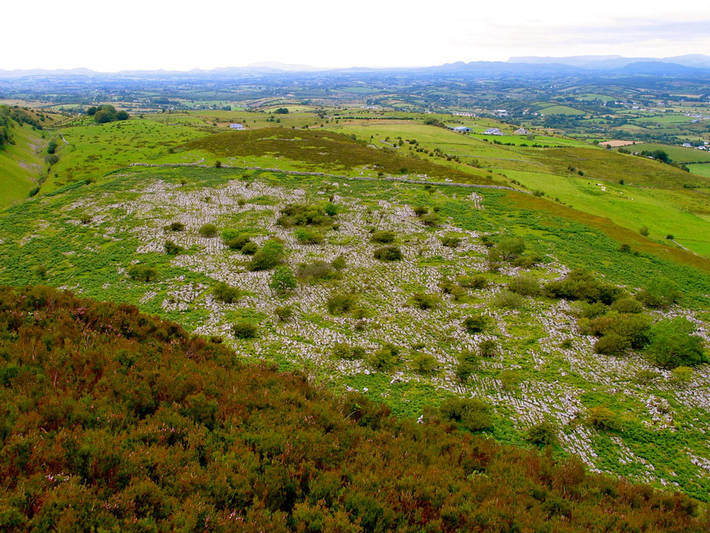 View to the neolithic village from Cairn O.