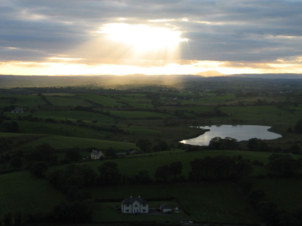 Sunset from the Caves of Kesh Corran.