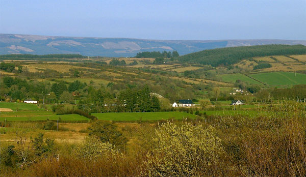 The view to the east from Shee Reevagh.