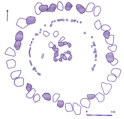 A plan of Carrowmore 27, after Stefan Bergh.