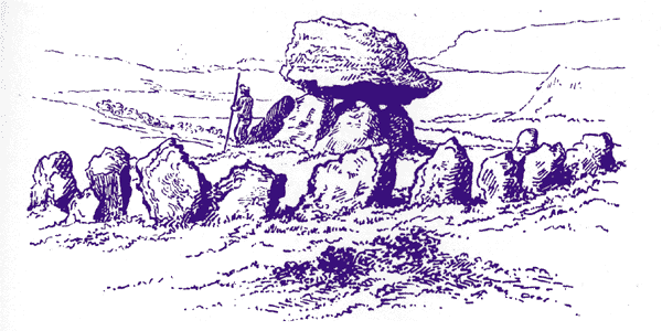 Carrowmore 7, drawn from an original sketch by Petrie, 1837.