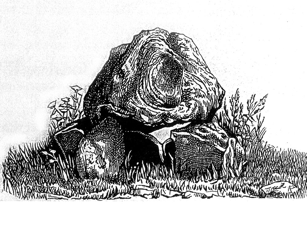 Carrowmore 4, illustration by Charles Elcock.