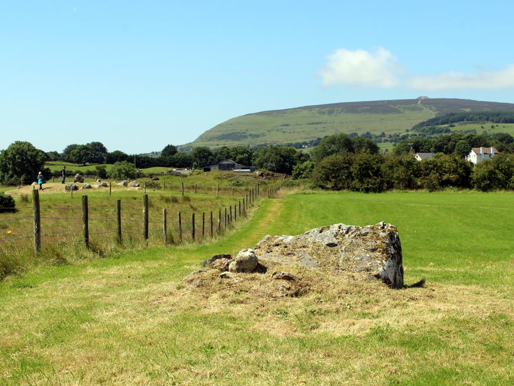 Dolmen 48 and Knocknarea.