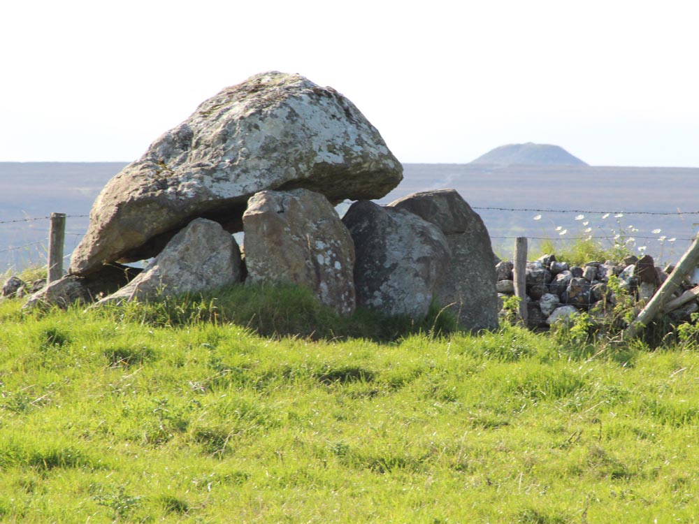 Dolmen 13 and Queen Maeve's cairn.