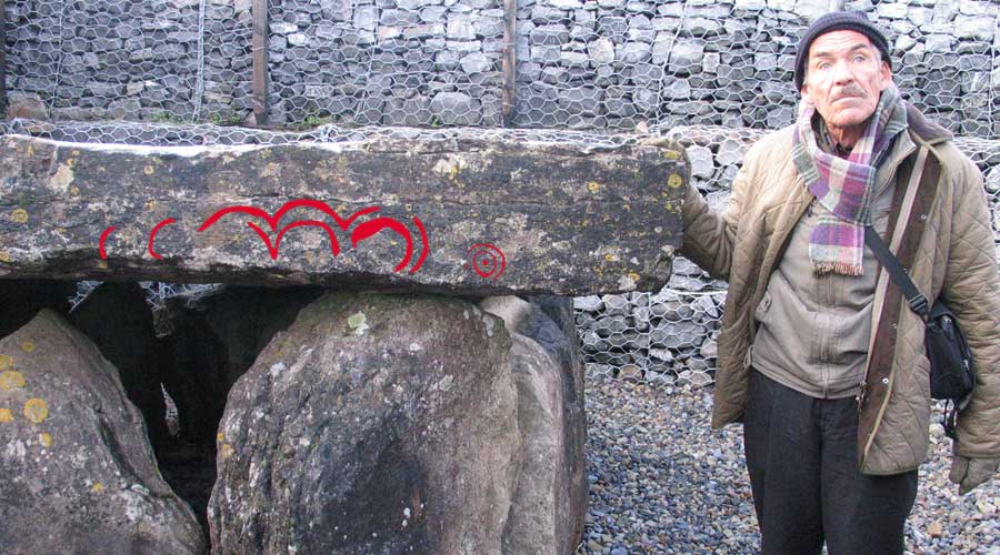 Martin Brennan at Carrowmore.