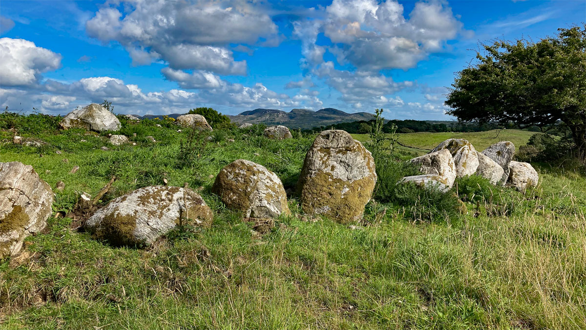 The view from Circle 32 at Carrowmore.