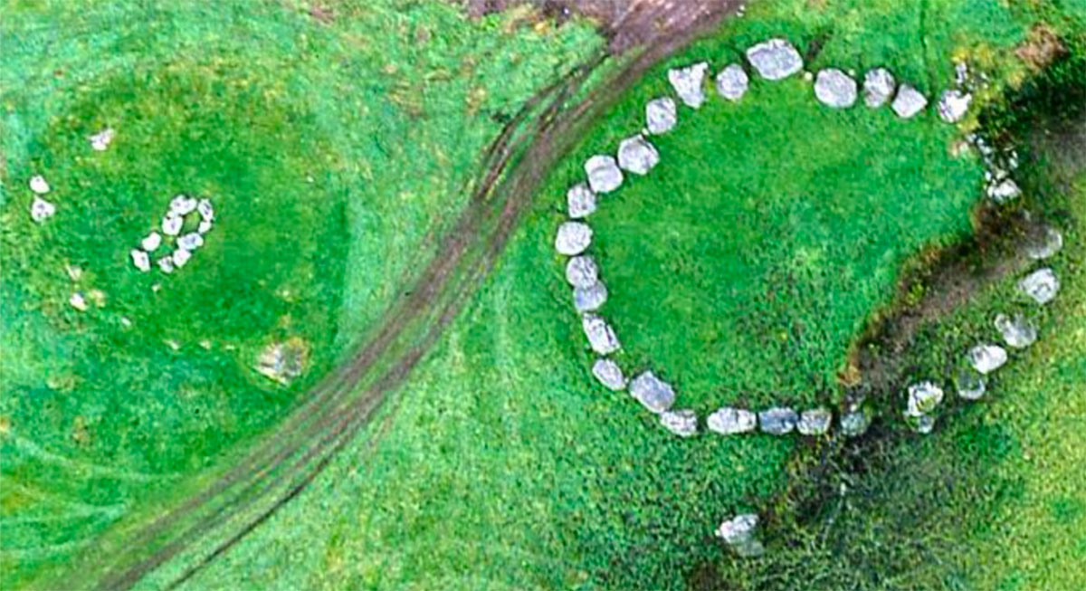 Excavations at Carrowmore 56, photo by Goran Burenhult, 1995.