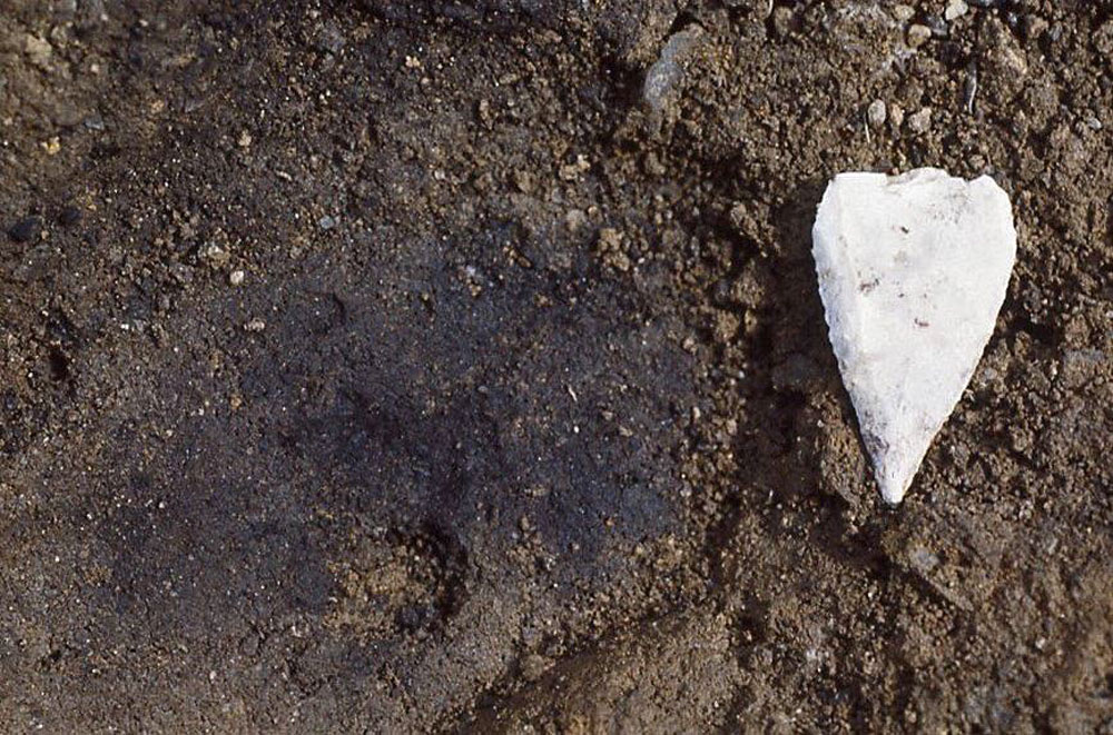 Excavations at Carrowmore 56, photo by Göran Burenhult, 1995.