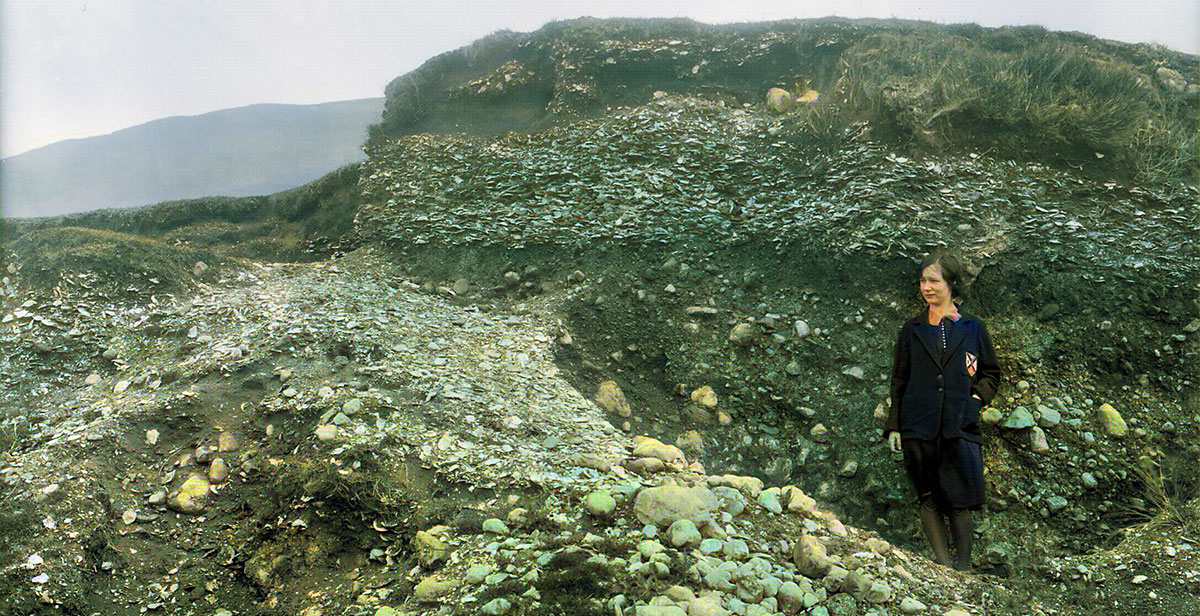 Cullenamore shell mound photographed around 1900 by Welsh.