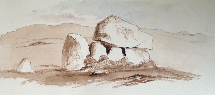 Dolmen 13 at Carowmore by William Wakeman