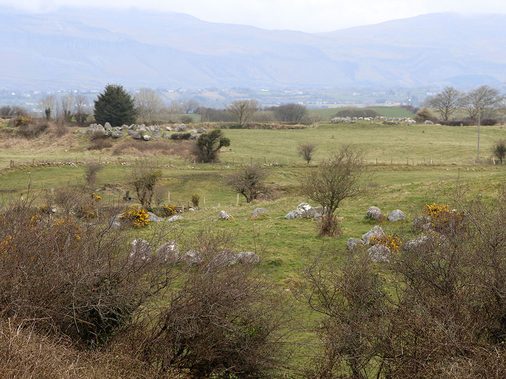 The site of several destroyed sites, a large quarry between circles 27 and 32.