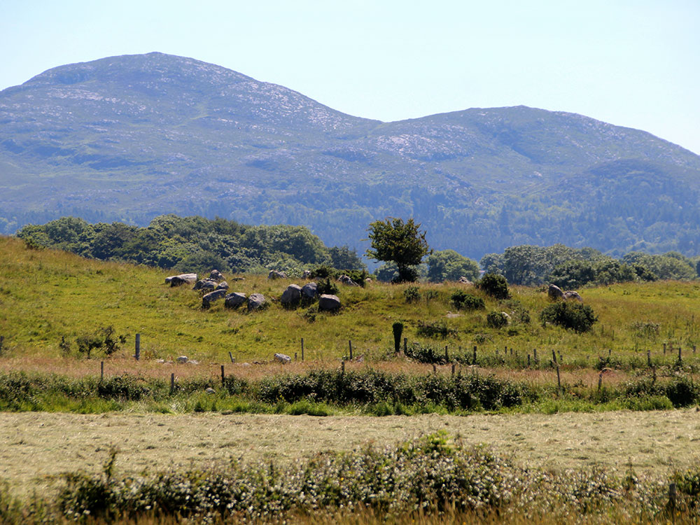 The view to the Ballygawley Mountains from Circle 36.