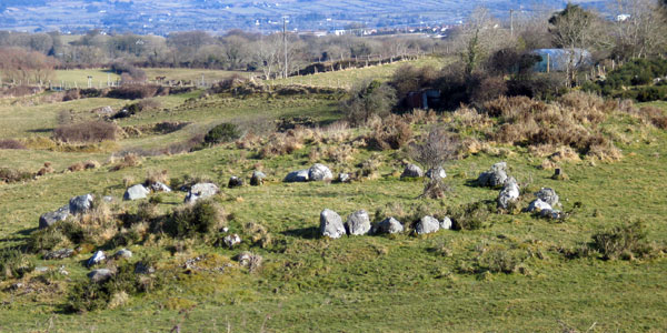 Circle 36 looking back to the centre of Carrowmore.