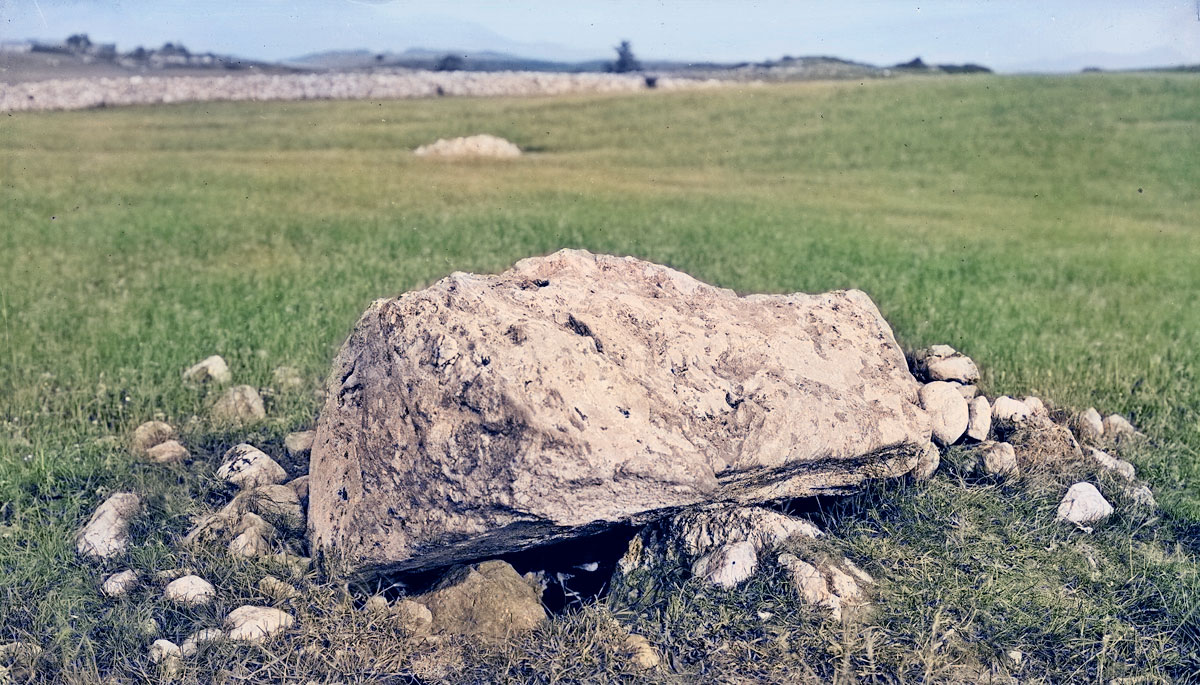 Destroyed monuments at Carrowmore.
