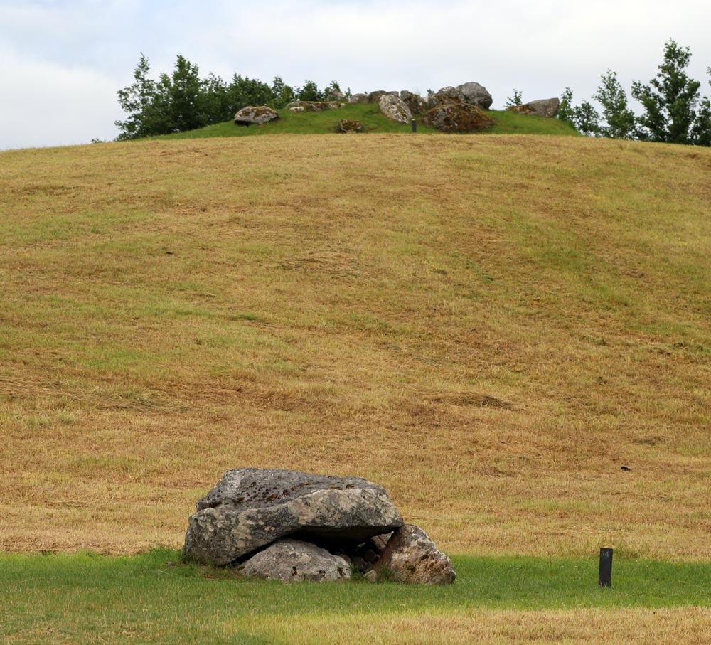 The
    small dolmen at Site 54 looking to the recently discovered Site 55.
