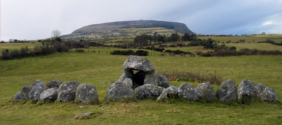 Carrowmore  7, the most complete dolmen and circle at Carrowmore.