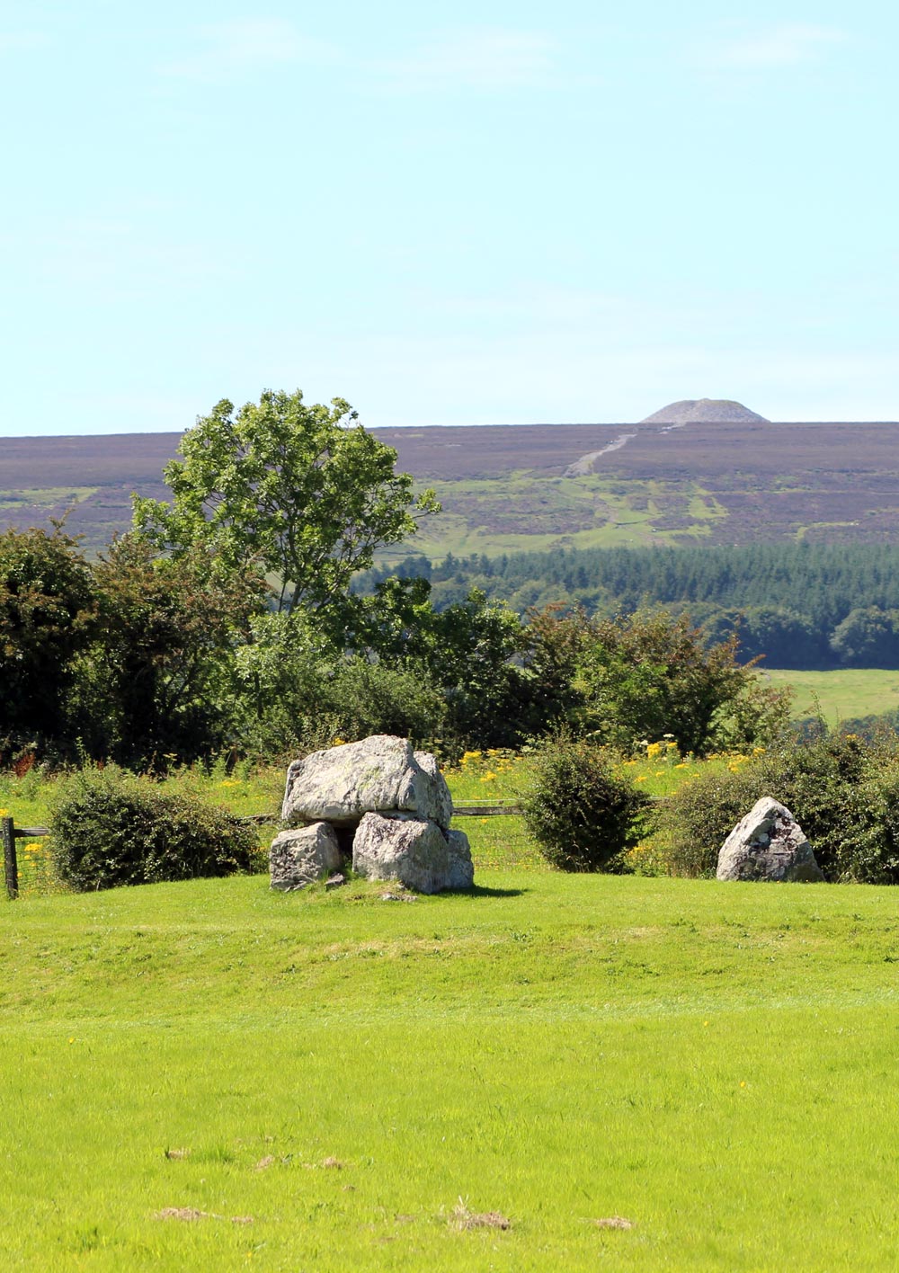 Dolmen 4 and Knocknarea.