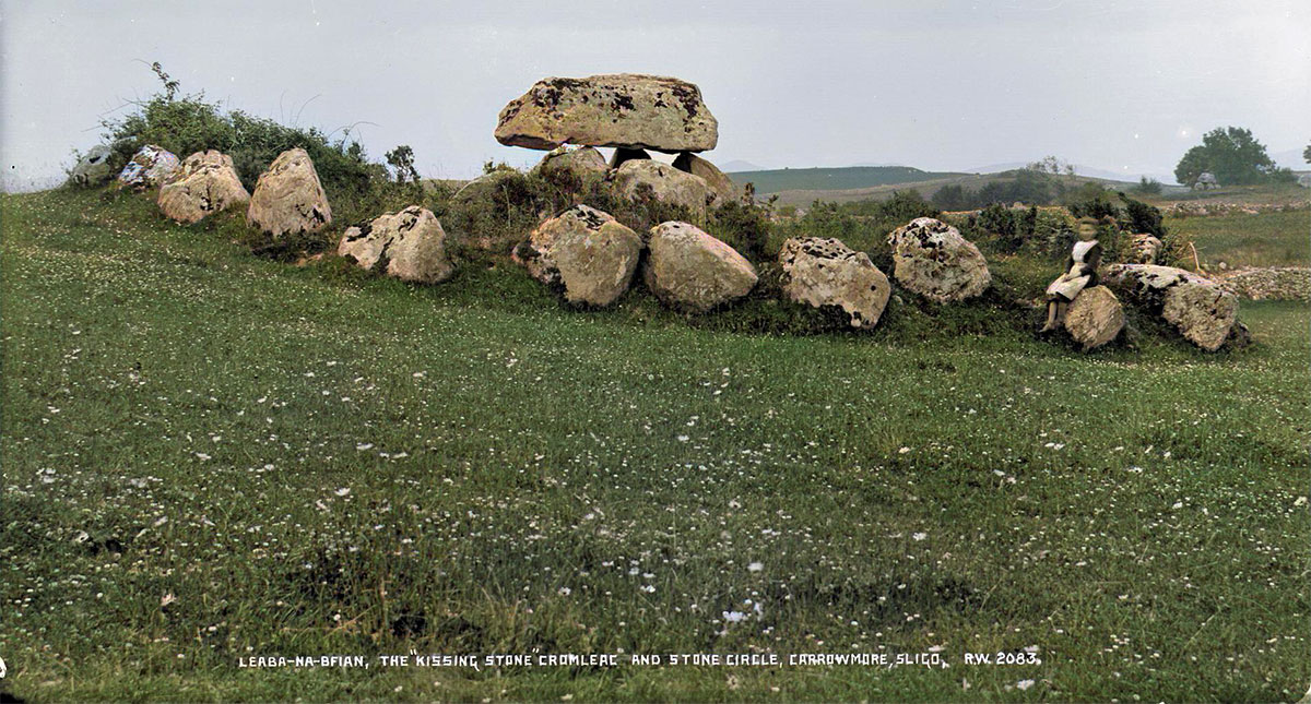 The Kissing Stone, dolmen 7 at Carrowmore in County Sligo.