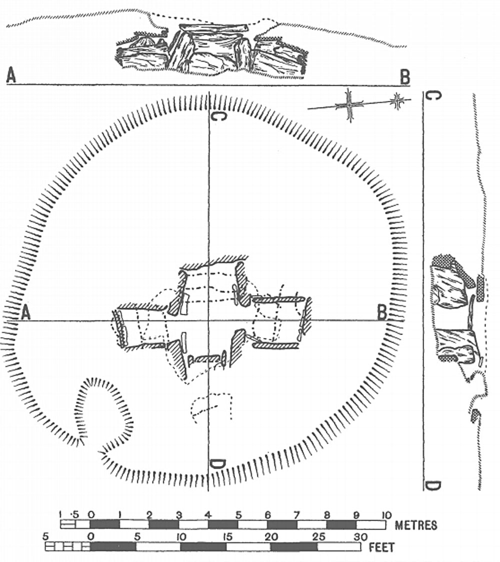 A plan of the monument at Behy from the 1952 report.