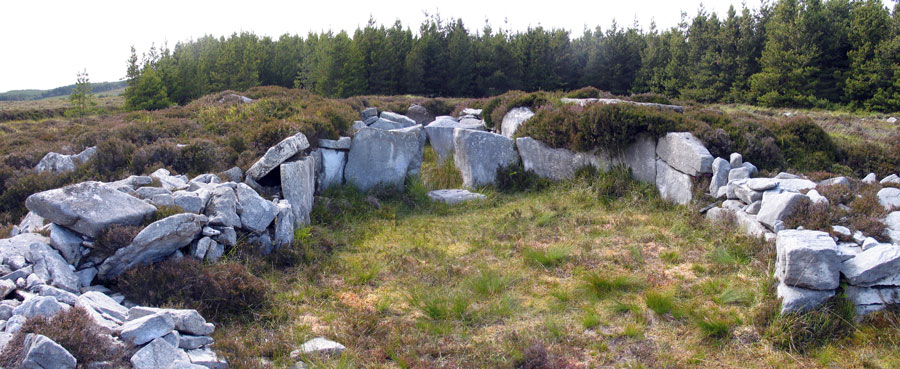 Rathlackan court cairn near Killalla in County Mayo.