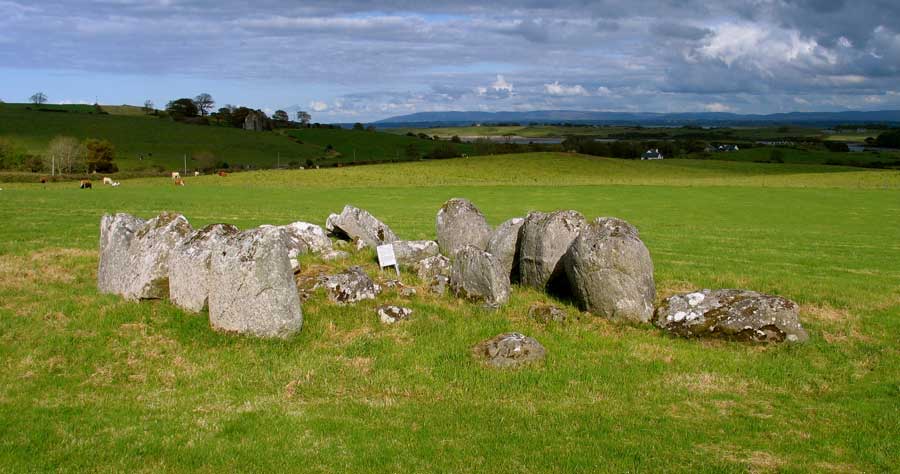 The well preserved wedge monument at Rathfran.