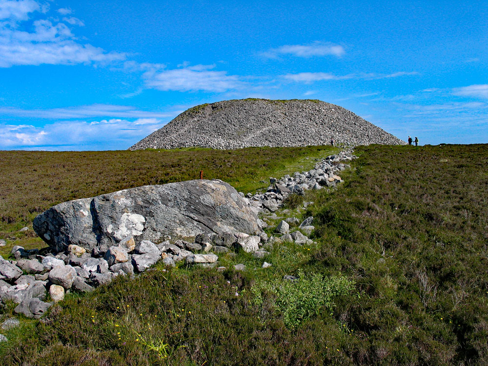 Queen Maeve's cairn, the massive neolithic monument on the summit of Knocknarea.