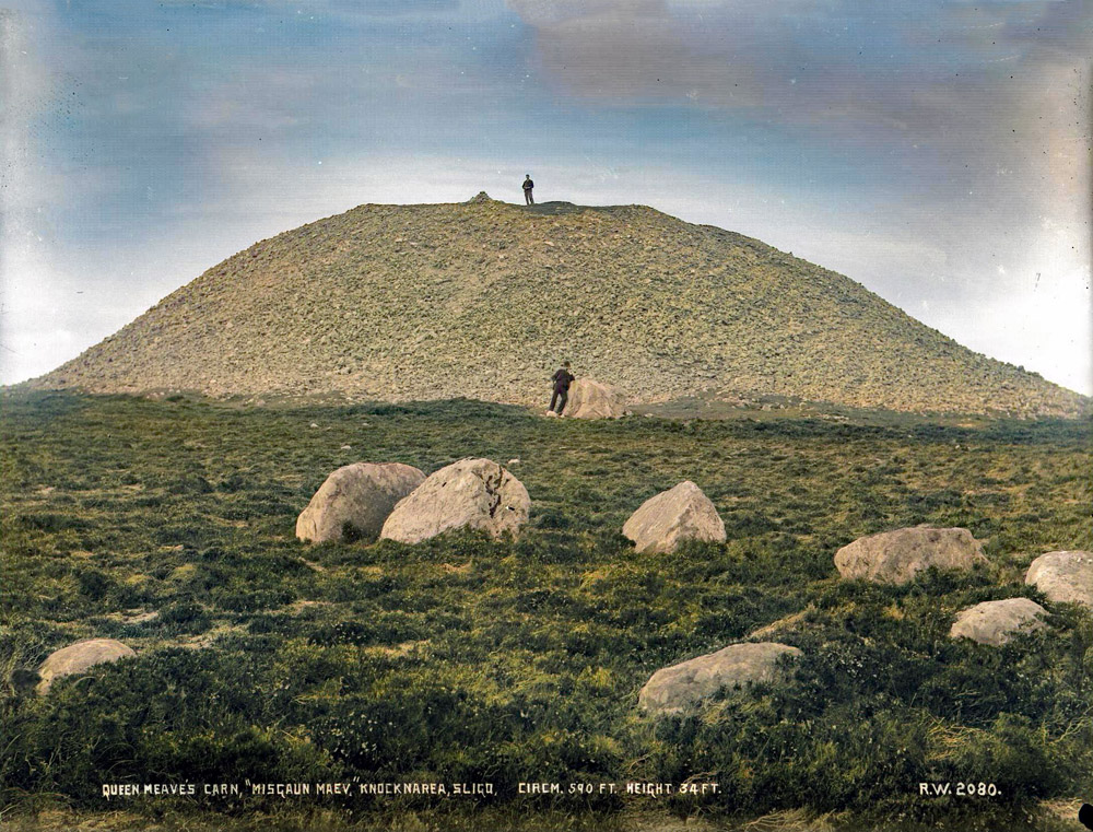 Queen Maeve's cairn on the summit of Knocknarea by Robert Welch.