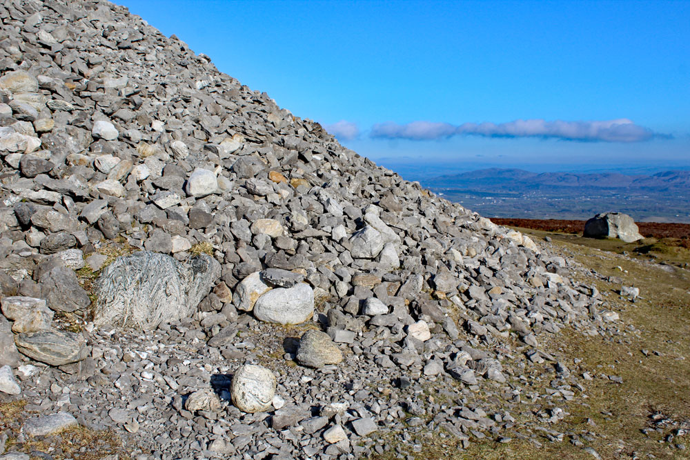 The view south from Queen Maeve's cairn on Knocknarea.