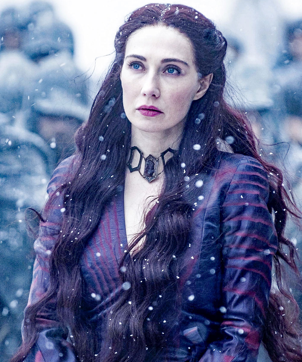 The character claaed Melisandre, the Red Woman from Game of Thrones, is based on a version of the cailleach Garavogue who appears in the legend called The Red Woman or The Shining Beast.