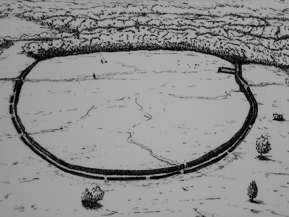 The causewayed enclosure at Magheraboy.