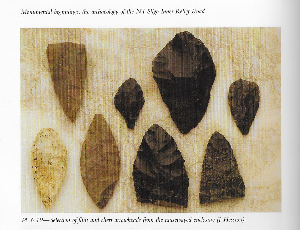 Flint and chert blades from Magheraboy.