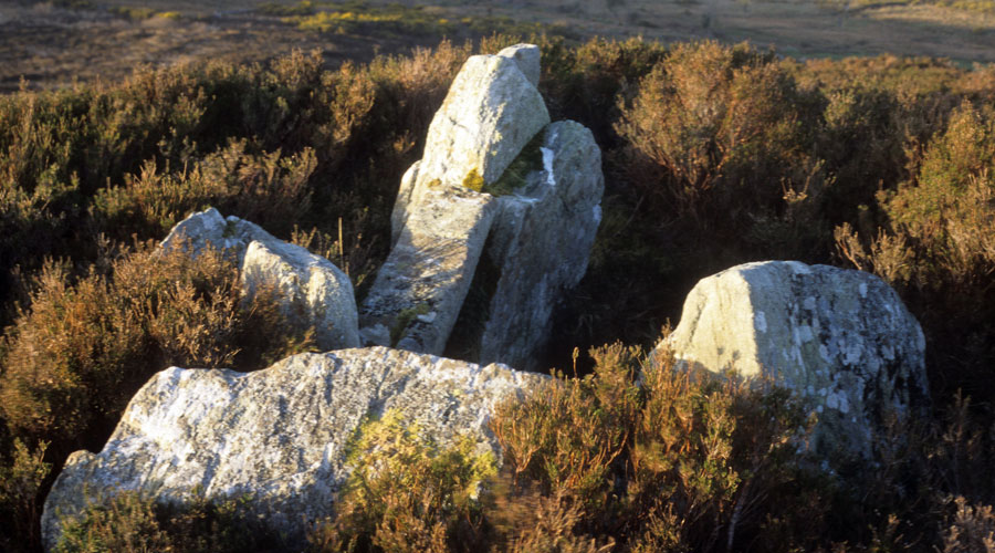 The small megalithic chamber at Croghan.