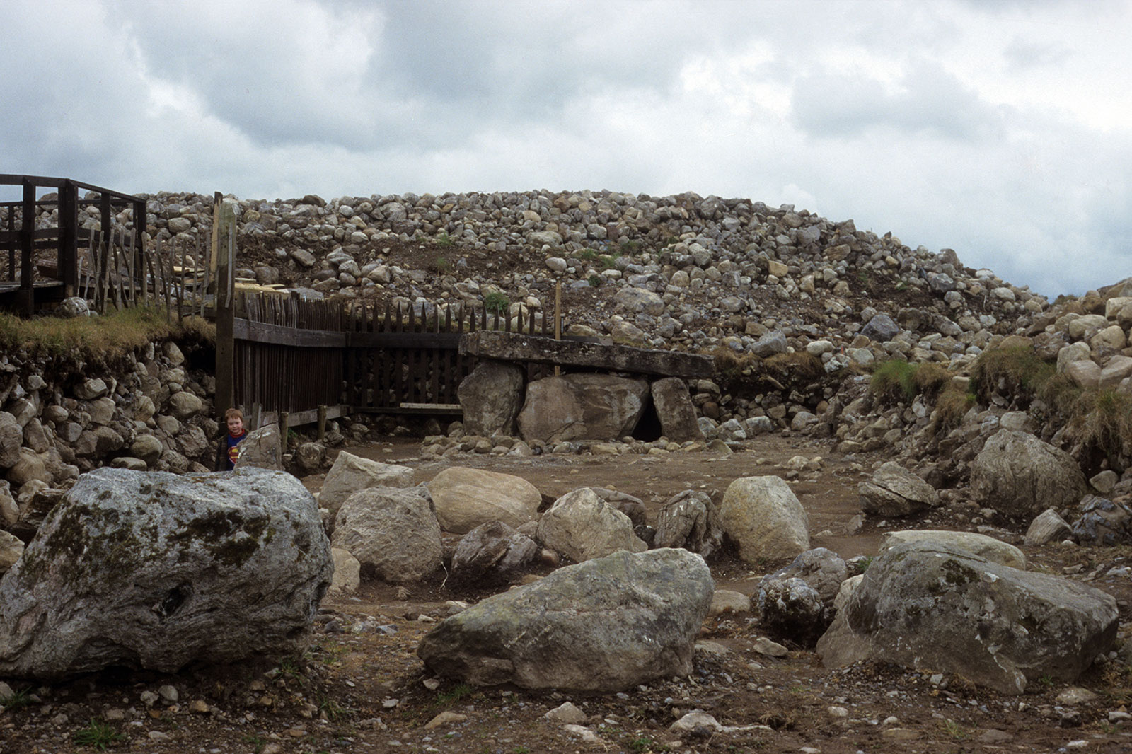 Excavations at Listoghil in the late 1990's.