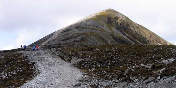 Crossing the saddle.