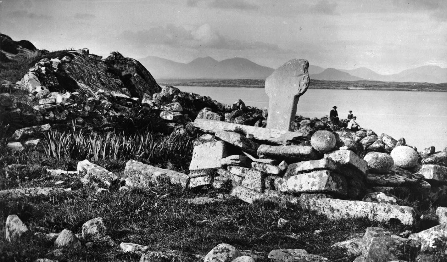 An early cross-slab, possibly in Clew Bay.