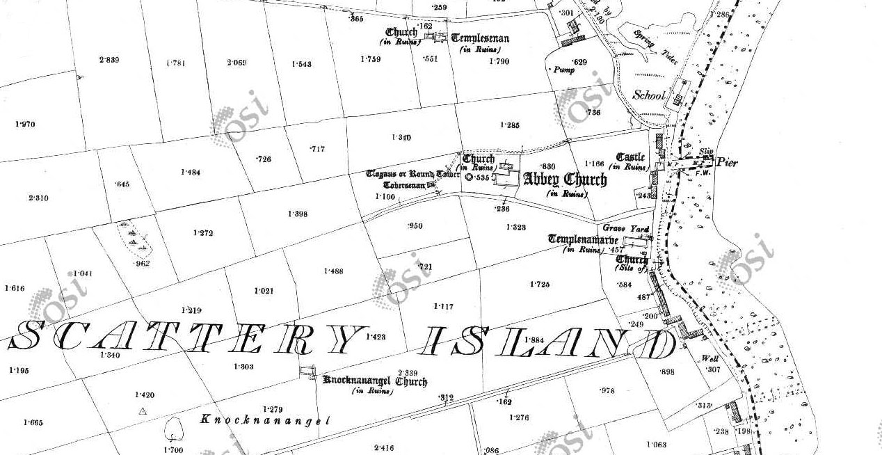 Map of Scattery Island.