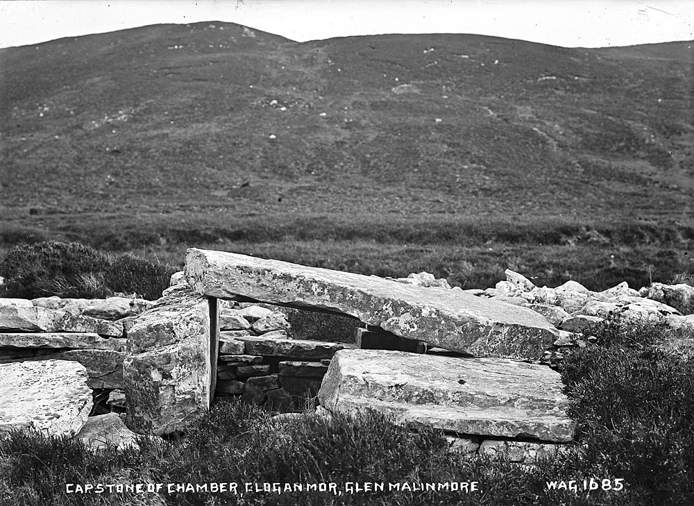 The Cloghanmore court cairn.