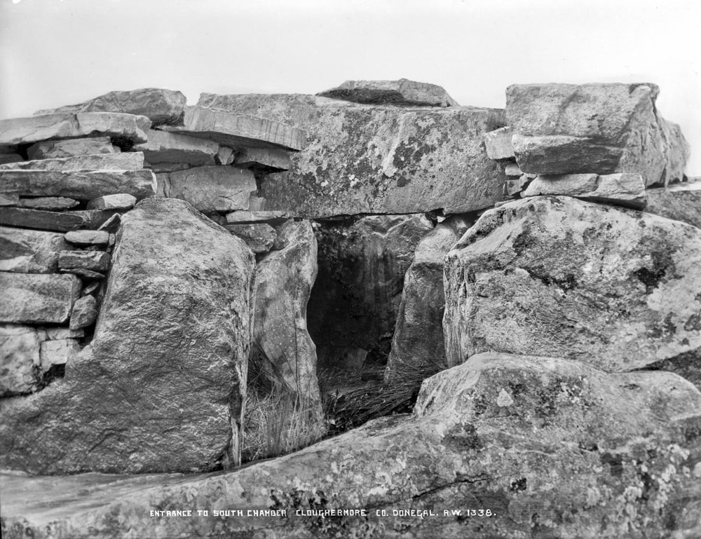 The Cloghanmore court cairn. 