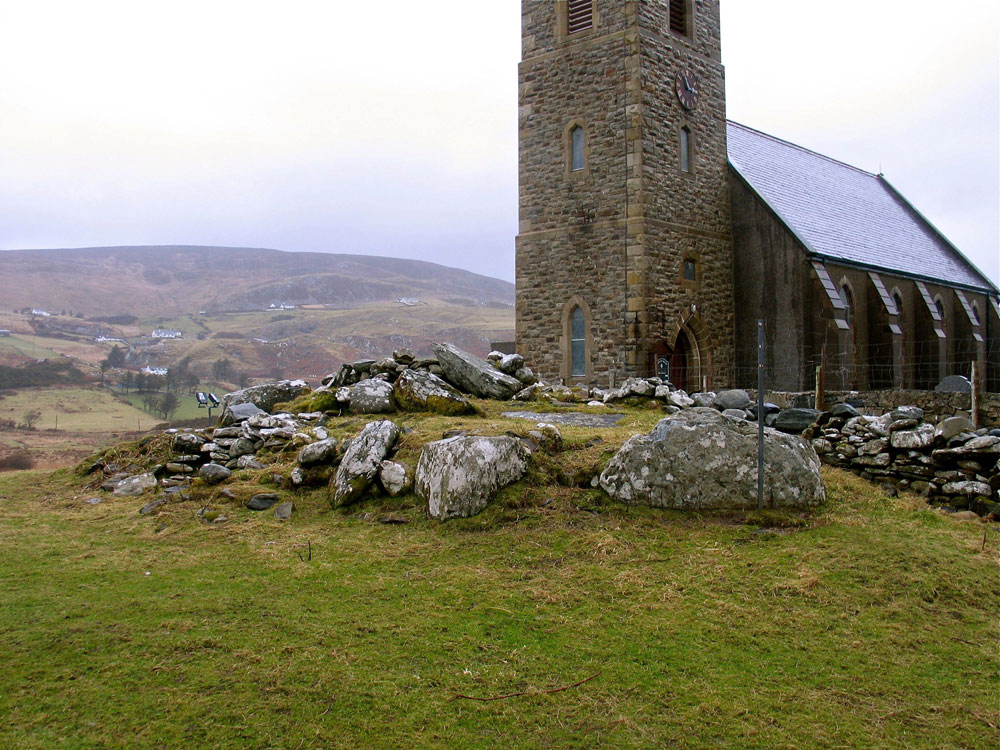 The Glebe court cairn at Glencolumbkille in County Donegal.