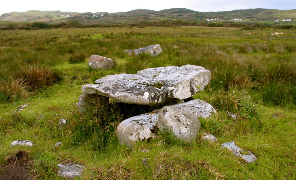 The wedge tomb at Kilclooney.