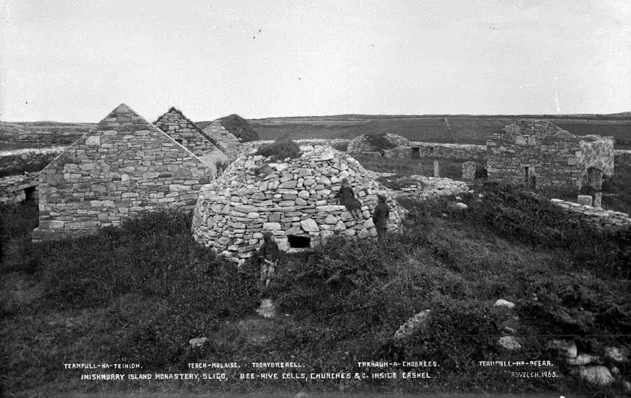 The buildings inside the Cashel.