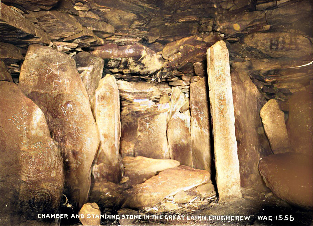 Cairn L at the Loughcrew cairns by William A. Green.