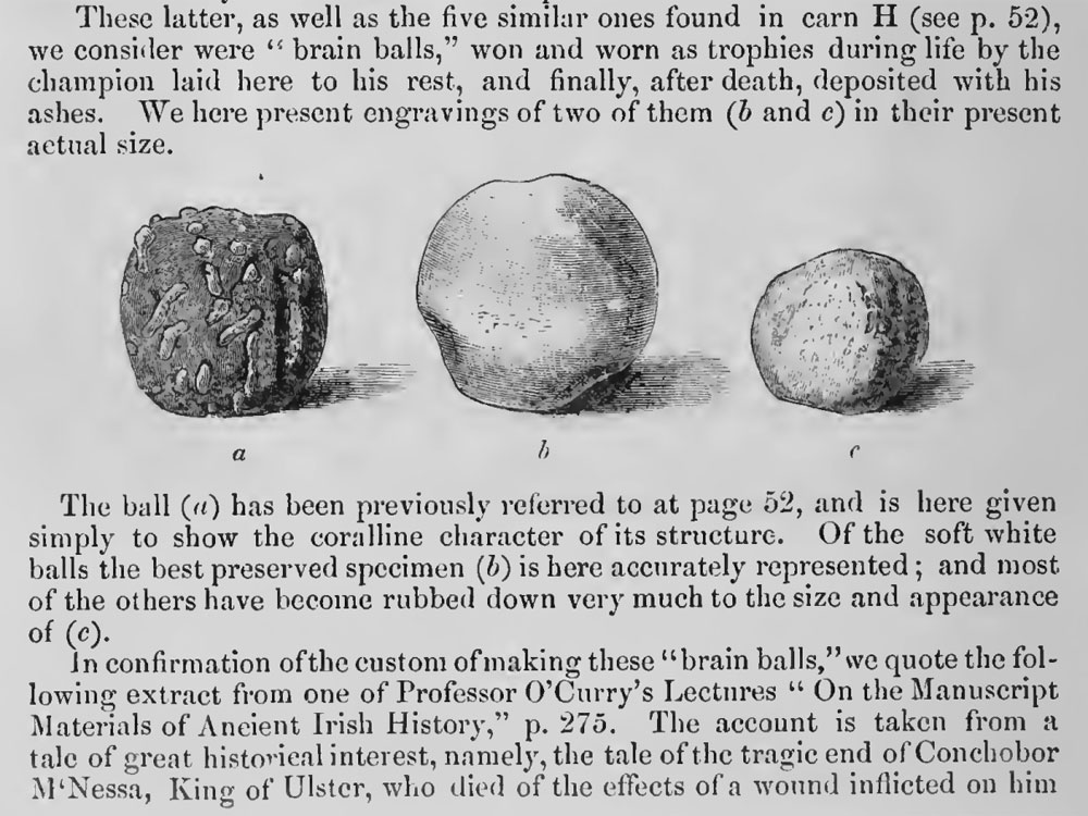 Illustrations from Conwell's report on Loughcrew.