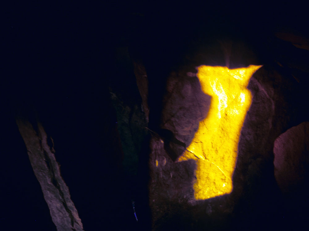 The sun has just moved off the Whispering stone and into the back of the recess.