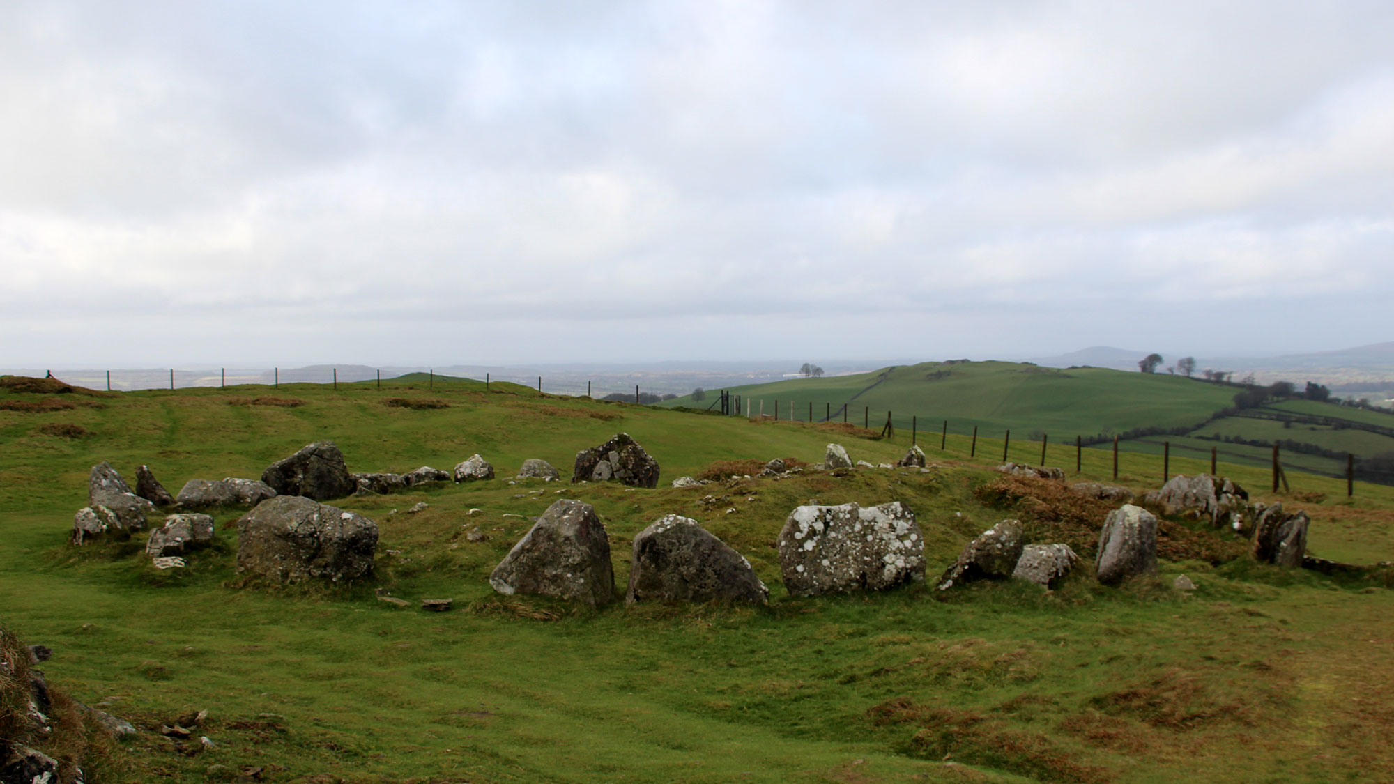 Sliabh na Cailleach, the Hill of the Witch, at Loughcrew in County Meath.