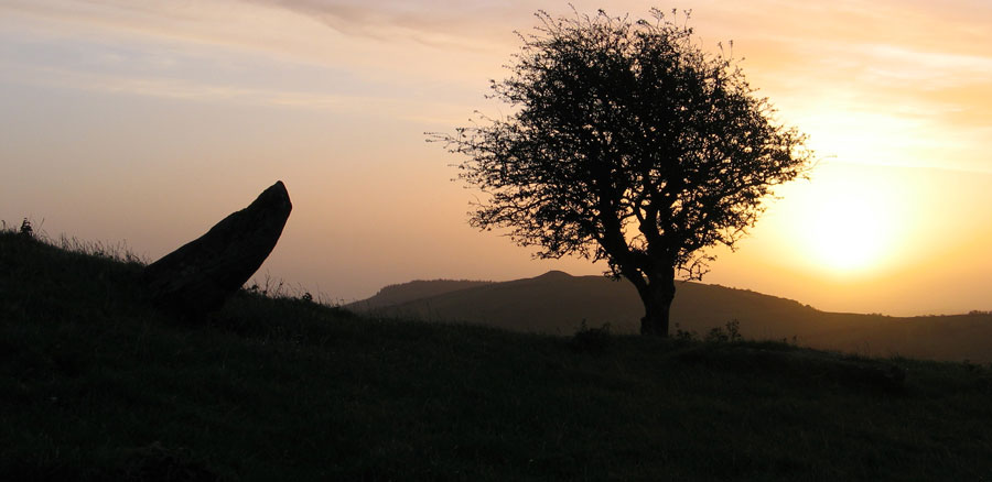 Equinox sunrise from Cairn F.